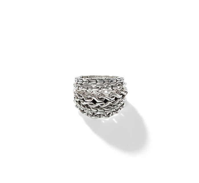 John Hardy Classic Chain Sterling Silver Asli Link Ring