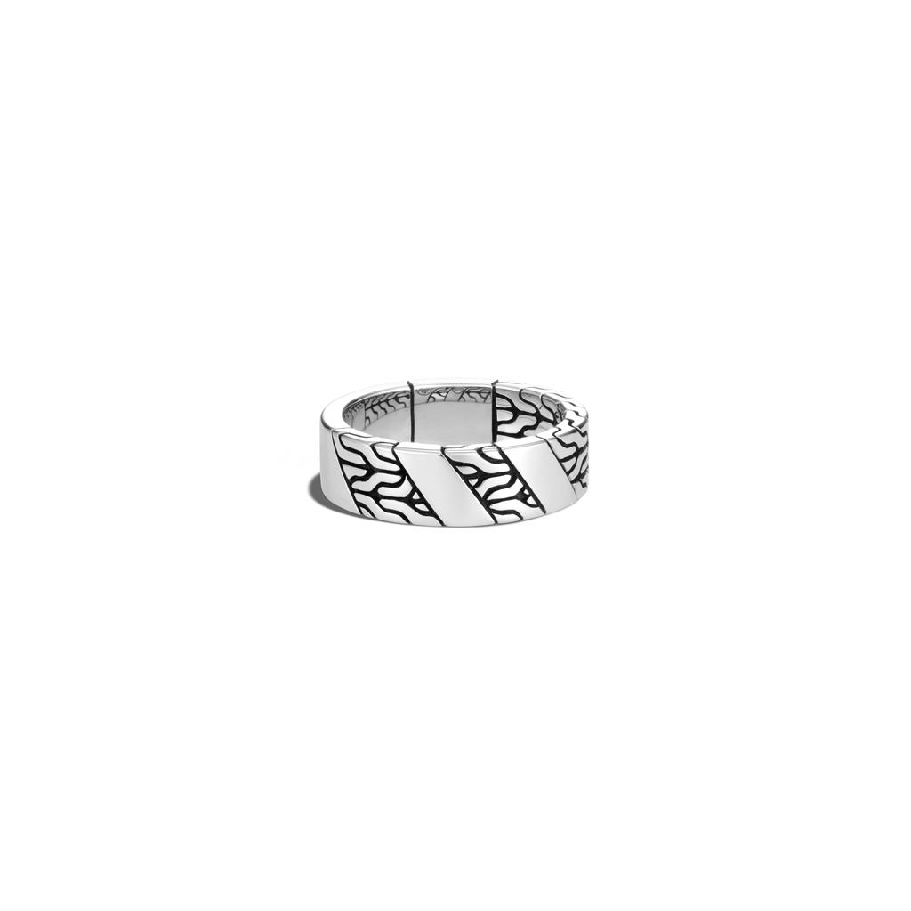John Hardy Men's Classic Chain Sterling Silver 7mm Band Ring