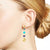 Load image into Gallery viewer, Marco Bicego Africa 18K Yellow Gold Turquoise and Mixed Gemstone Drop Earrings