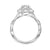 Fink&#39;s Exclusive 14K White Gold Round Diamond Double Halo Twist Shank Engagement Ring