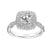 Load image into Gallery viewer, Fink&#39;s Exclusive 14K White Gold Round Diamond Double Halo Twist Shank Engagement Ring