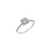 Fink&#39;s Exclusive 14K White Gold Round Diamond Halo Engagement Ring with Diamond Shank Accent