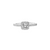 Fink&#39;s Exclusive 14K White Gold Round Diamond Halo Engagement Ring with Diamond Shank Accent