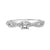 Fink&#39;s Exclusive 14K White Gold Round Diamond Crossover Diamond Shank Engagement Ring