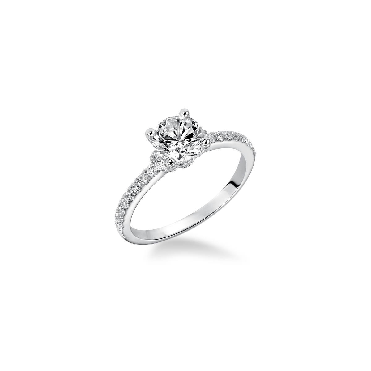 Round Diamond Shank Engagement Ring | Fink's