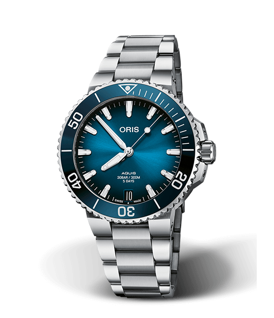 Oris Aquis Date Calibre 400 Watch with Stainless Steel Bracelet