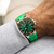 Oris Aquis Date Calibre 400 Watch with Green Rubber Strap
