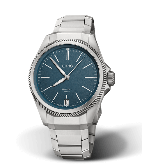 Oris ProPilot X Calibre 400 Watch with Blue Dial