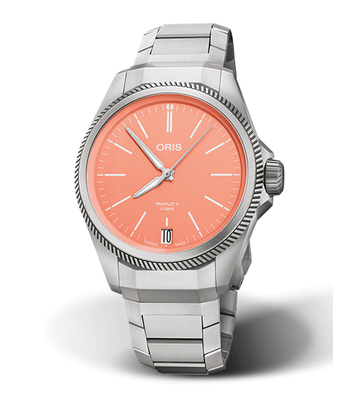 Oris Propilot X Calibre 400 Watch with Salmon Dial | Fink's