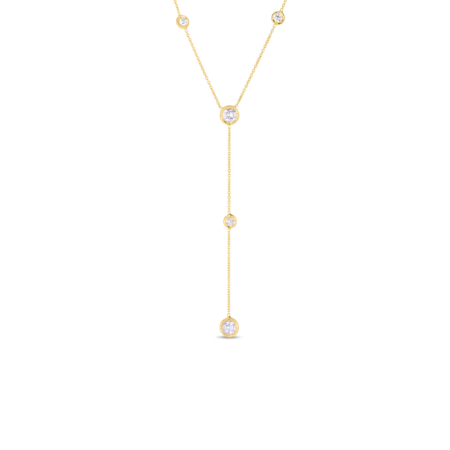 Roberto Coin Diamonds by the Inch 18K White Gold Diamond Necklace, 18