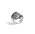John Hardy Bamboo Sterling Silver Black Sapphire Extra-Wide Ring