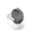 Load image into Gallery viewer, IPPOLITA Sterling Silver Doublet Gemstones Prince Ring in Hematite and Clear Quartz