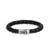 Load image into Gallery viewer, John Hardy Men&#39;s Bamboo Black Leather Bracelet