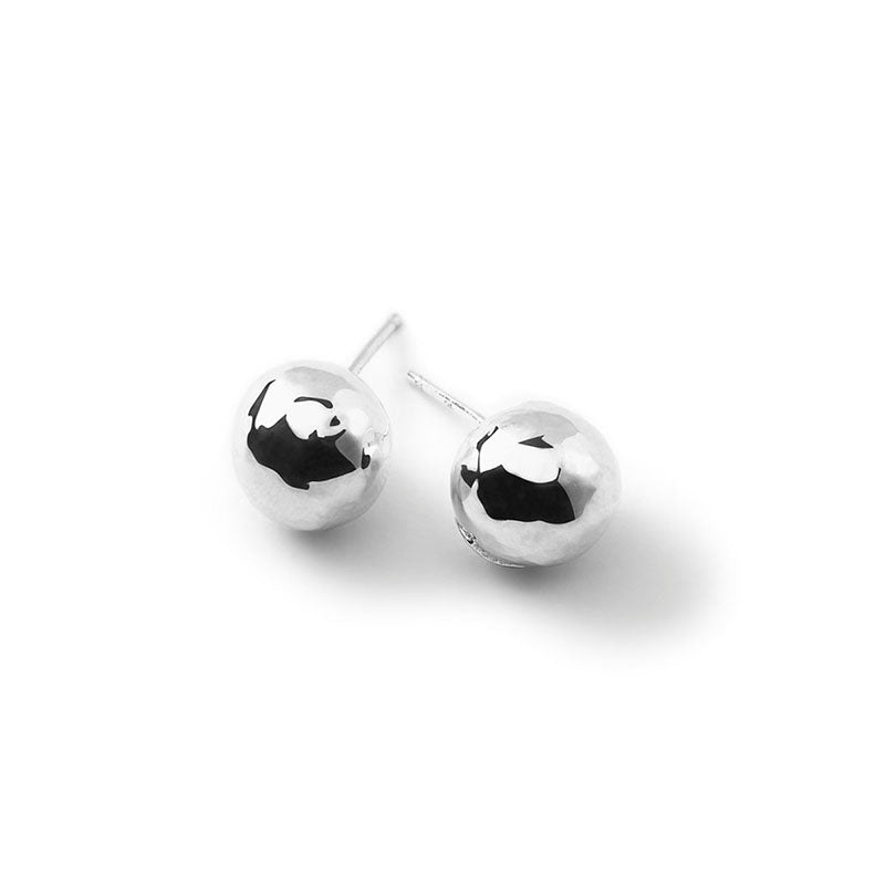 IPPOLITA Classico Sterling Silver Medium Hammered Ball Stud Earrings
