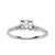 Fink&#39;s 14K White Gold Round Diamond Center Stone Split Shank Engagement Ring