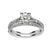 Fink&#39;s 14K White Gold Round Diamond Center Stone Split Shank Engagement Ring