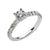 Fink&#39;s 14K White Gold Round Diamond Shank Accent Engagement Ring