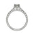 Fink&#39;s 14K White Gold Round Diamond Shank Accent Engagement Ring