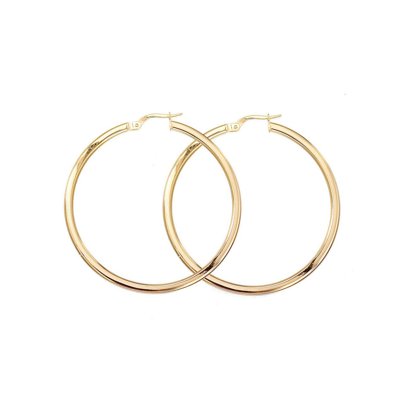 Roberto Coin Perfect Gold Hoops Large Yellow Gold Hoop Earrings