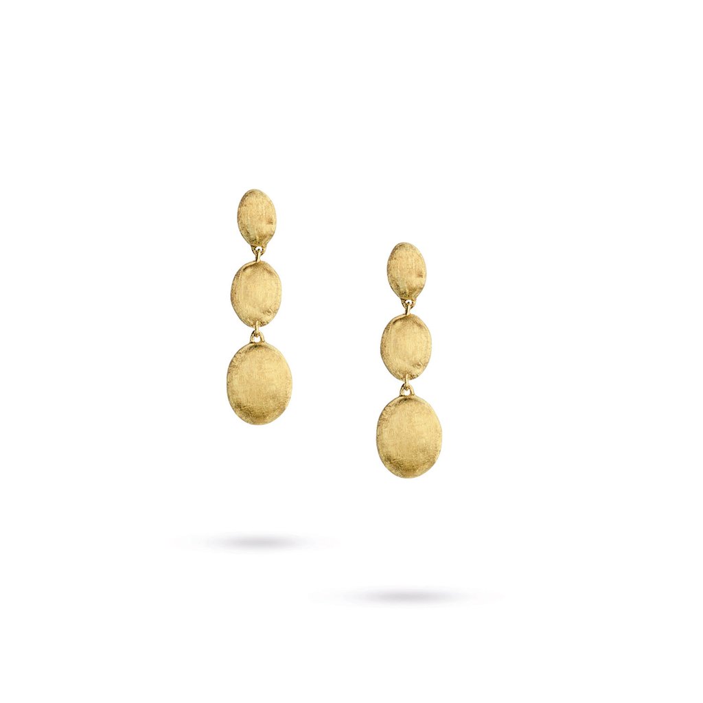Marco Bicego Siviglia 18K Yellow Gold Triple Drop Earrings