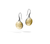Load image into Gallery viewer, John Hardy Dot 18K Yellow Gold and Sterling Silver Round Drop Earrings with Palu Hand Hammering