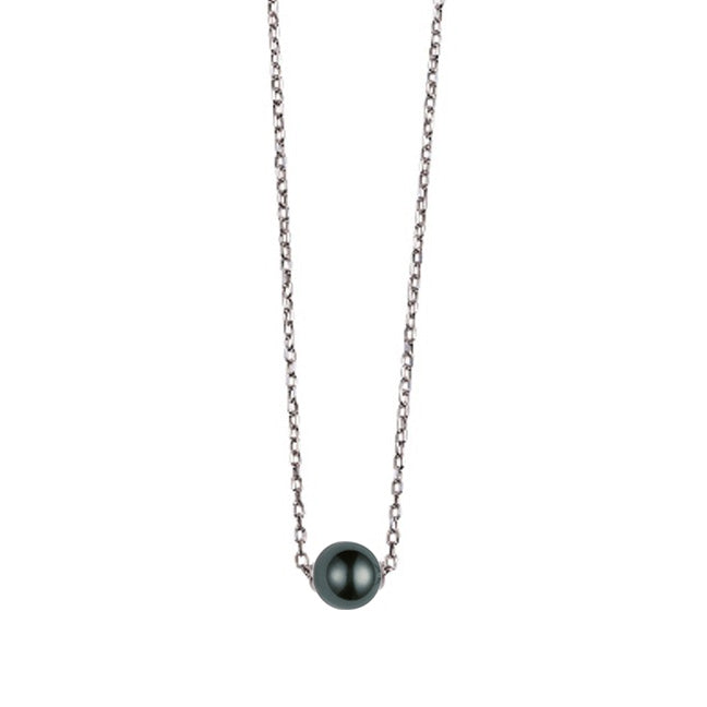 Mikimoto Japan 10mm Black South Sea Pearl Pendant 