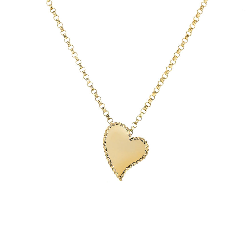 Roberto Coin Tiny Treasures 18K Yellow Gold Heart Pendant