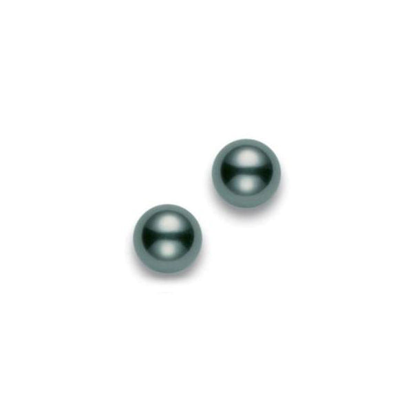 Mikimoto Women's 8 mm Pearl Stud Earrings in Black South Sea Design