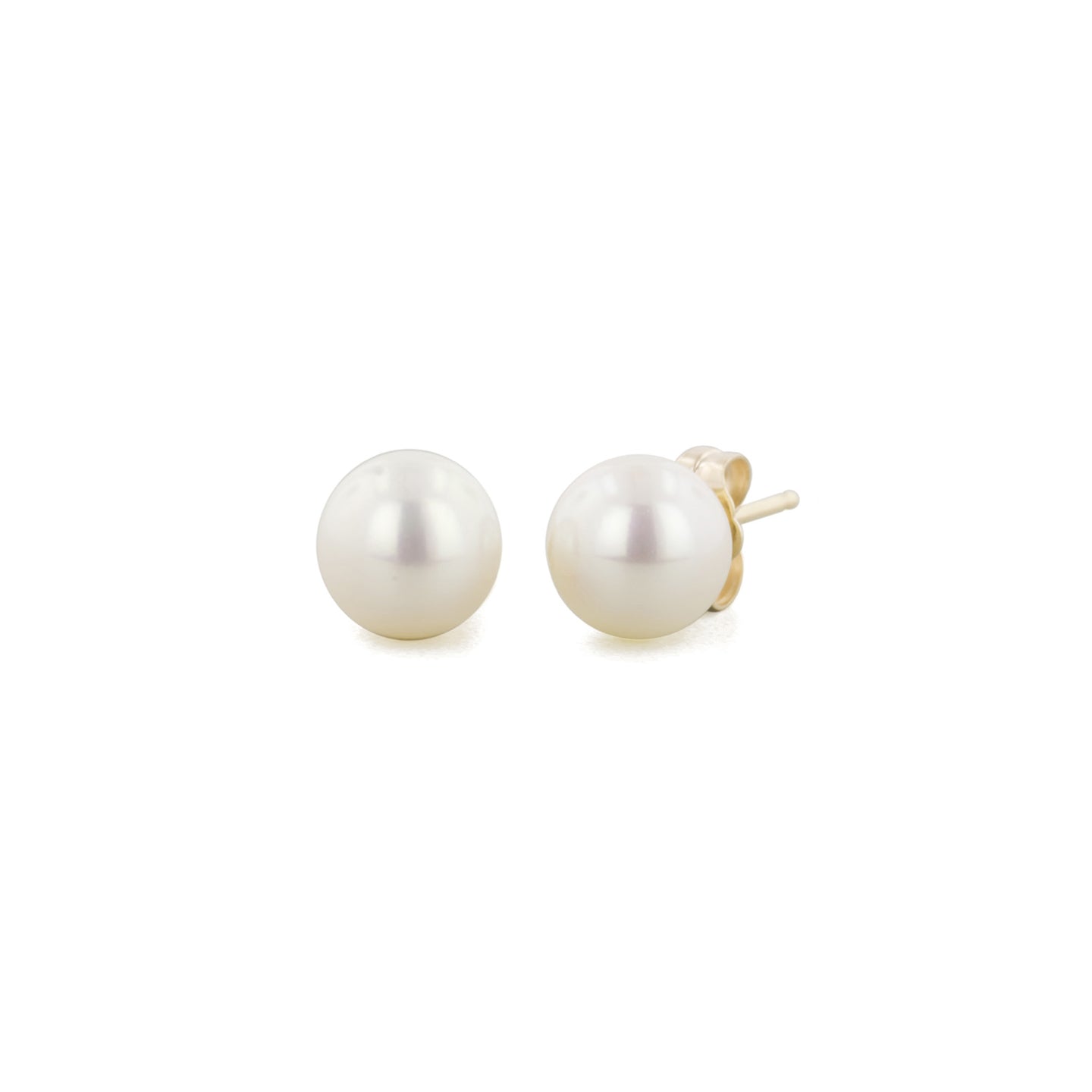 Sabel Pearl Near Round Pearl Earrings in 6mm