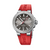 Oris Aquis Date Relief Watch with Grey Dial and Red Rubber Strap