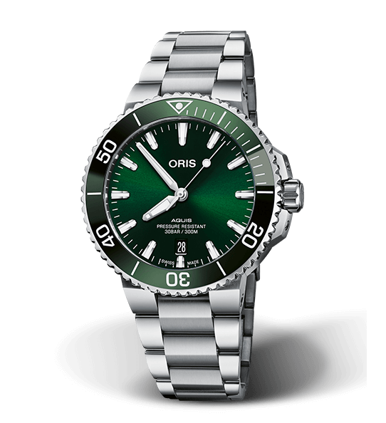 Oris Aquis Date Watch with Stainless Steel Bracelet, 41.50mm
