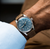 Model Wearing Oris Big Crown Pointer Date Watch with Blue Dial
