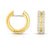 Roberto Coin Portofino 18K Gold Diamond Two Row Hoop Earrings