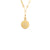 Roberto Coin Zodiac Medallion 18K Yellow Gold Diamond Taurus Medallion Necklace