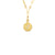 Roberto Coin Zodiac Medallion 18K Yellow Gold Diamond Sagittarius Medallion Necklace