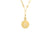 Roberto Coin Zodiac Medallion 18K Yellow Gold Diamond Capricorn Medallion Necklace