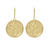 Load image into Gallery viewer, Fink&#39;s 25mm Classic Bordered Recessed Monogram Leverback Earrings