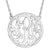 Fink&#39;s 25mm Custom Bordered Monogram Necklace