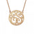 Fink&#39;s 25mm Custom Bordered Two Initial Monogram Necklace