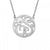 Load image into Gallery viewer, Fink&#39;s 15mm Classic Bordered Two Initial Monogram Necklace