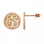 Fink&#39;s 10mm Classic Recessed Two Initial Monogram Stud Earrings in Rose Gold