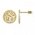 Fink&#39;s 10mm Classic Recessed Two Initial Monogram Stud Earrings in Yellow Gold