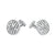 Fink&#39;s 18mm Round Original Recessed Monogram Sterling Silver Personalized Cufflinks