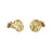 Fink&#39;s 18mm Round Original Recessed Monogram Cufflinks in Yellow Gold Plated Sterling