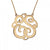 Fink&#39;s 25mm Custom Classic Two Initial Monogram Necklace