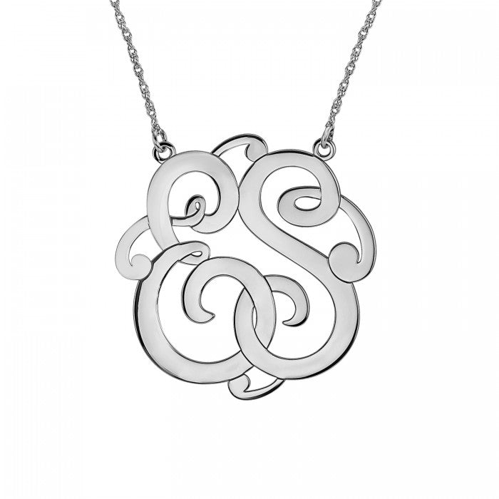 Fink's 25mm Custom Classic Two Initial Monogram Necklace
