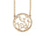 Fink&#39;s 20mm Circular Rope-Bordered Monogram Necklace