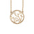 Load image into Gallery viewer, Fink&#39;s 20mm Circular Rope-Bordered Monogram Necklace