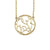 Fink&#39;s 20mm Circular Rope-Bordered Monogram Necklace