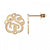 Fink&#39;s 20mm Classic Two Initial Monogram Stud Earrings